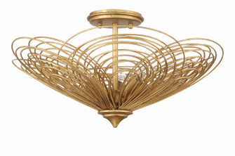 Doral Three Light Semi Flush Mount in Renaissance Gold (60|DORB7703RG)