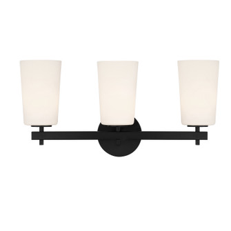 Colton Three Light Wall Sconce in Black (60|COL103BK)
