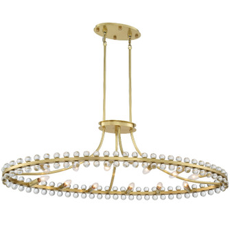 Clover 12 Light Chandelier in Aged Brass (60|CLO8897AG)