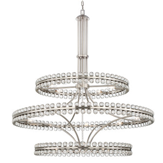 Clover 24 Light Chandelier in Brushed Nickel (60|CLO8000BN)