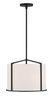Carlyn Four Light Pendant in Black (60|CAR9204BK)