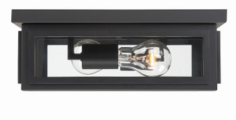 Byron Two Light Outdoor Flush Mount in Matte Black (60|BYR80100MK)