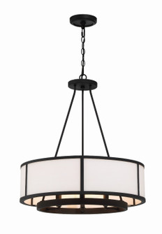 Bryant Six Light Chandelier in Black Forged (60|BRY8006BF)