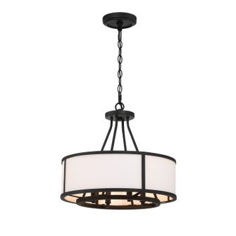 Bryant Four Light Chandelier in Black Forged (60|BRY8004BF)