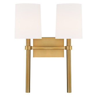 Bromley Two Light Wall Sconce in Vibrant Gold (60|BRO452VG)