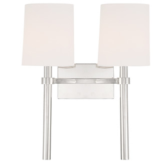Bromley Two Light Wall Sconce in Polished Nickel (60|BRO452PN)