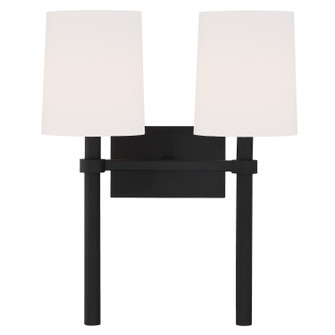 Bromley Two Light Wall Sconce in Black Forged (60|BRO452BF)