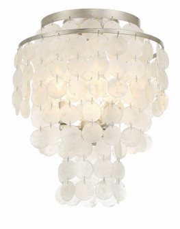 Brielle Three Light Flush Mount in Antique Silver (60|BRI3003SA)