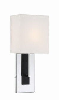 Brent One Light Wall Sconce in Polished Nickel + Black Forged (60|BREA3631PNBF)