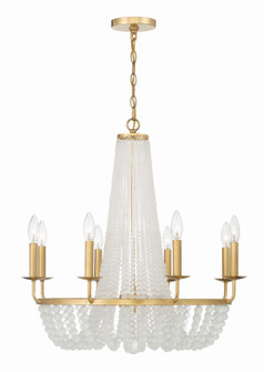 Bella Eight Light Chandelier in Antique Gold (60|BLA10668GA)