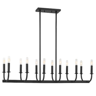 Bailey 12 Light Chandelier in Matte Black (60|BAIA2112MK)