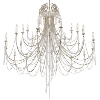 Arcadia 28 Light Chandelier in Antique Silver (60|ARC1929SACLMWP)