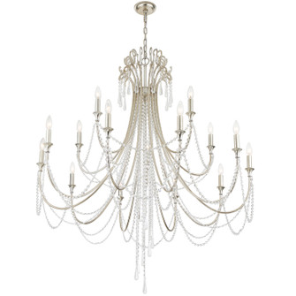 Arcadia 15 Light Chandelier in Antique Silver (60|ARC1919SACLMWP)