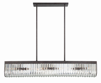 Alister Six Light Chandelier in Charcoal Bronze (60|ALIB2007CZ)