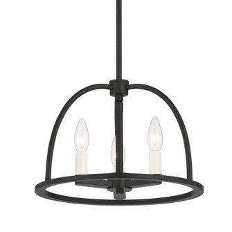 Abbott Three Light Chandelier in Black (60|ABB3003BK)