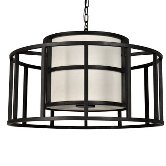 Hulton Five Light Chandelier in Matte Black (60|9595MK)