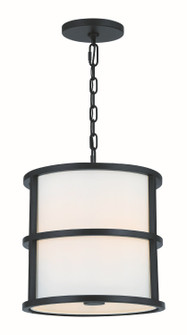 Hulton Three Light Pendant in Matte Black (60|9593MK)