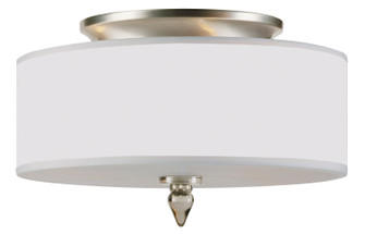 Luxo Three Light Flush Mount in Satin Nickel (60|9503SN)