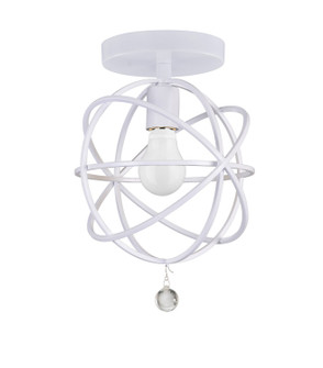 Solaris One Light Semi Flush Mount in Wet White (60|9220WWCEILING)