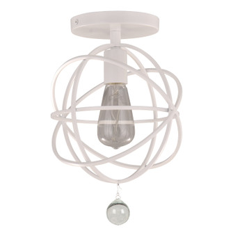 Solaris One Light Semi Flush Mount in Wet White (60|9220WWCEILING)