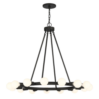 Dakota 15 Light Chandelier in Black (60|9046BK)