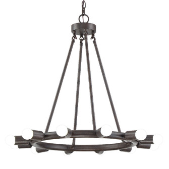 Dakota 12 Light Chandelier in Charcoal Bronze (60|9045CZ)