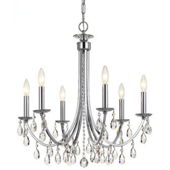 Bridgehampton Six Light Chandelier in Polished Chrome (60|8826CHCLSAQ)