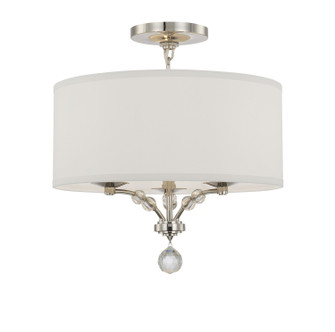 Mirage Three Light Semi Flush Mount in Polished Nickel (60|8005PNCEILING)