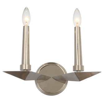 Palmer Two Light Wall Sconce in Polished Nickel (60|7592PN)