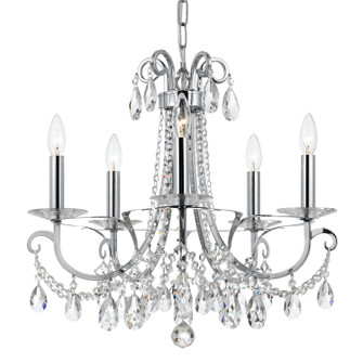 Othello Five Light Chandelier in Polished Chrome (60|6825CHCLMWP)