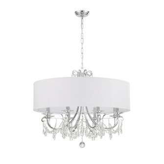 Othello Eight Light Chandelier in Polished Chrome (60|6628CHCLMWP)