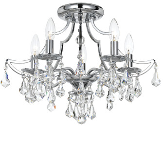 Cedar Five Light Semi Flush Mount in Polished Chrome (60|5930CHCLS)