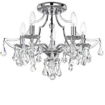 Cedar Five Light Semi Flush Mount in Polished Chrome (60|5930CHCLMWP)