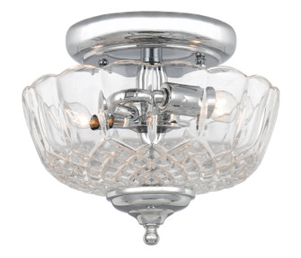 Ceiling Mount Two Light Semi Flush Mount in Polished Chrome (60|55SFCH)