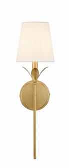 Broche One Light Wall Sconce in Antique Gold (60|531GA)