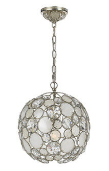 Palla One Light Mini Chandelier in Antique Silver (60|527SA)