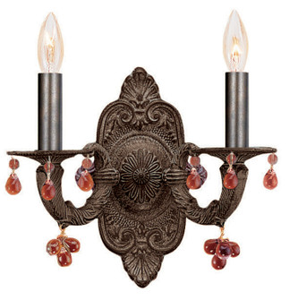 Paris Market Two Light Wall Sconce in Venetian Bronze (60|5200VBAMBER)