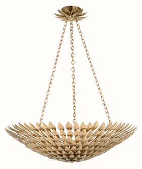Broche Eight Light Chandelier in Antique Gold (60|519GA)