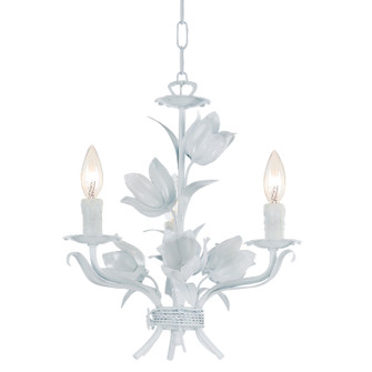 Southport Three Light Mini Chandelier in Wet White (60|4813WW)