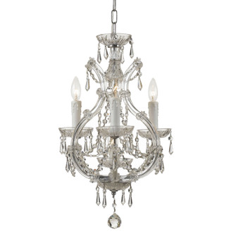 Maria Theresa Four Light Mini Chandelier in Polished Chrome (60|4473CHCLI)