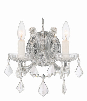 Maria Theresa Two Light Wall Sconce in Polished Chrome (60|4472CHCLS)