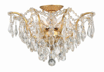 Filmore Five Light Flush Mount in Antique Gold (60|4457GACLS)
