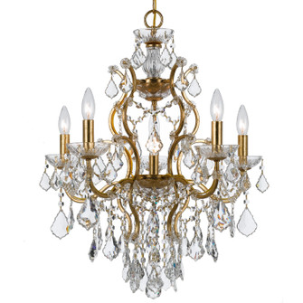 Filmore Six Light Chandelier in Antique Gold (60|4455GACLSAQ)