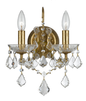 Filmore Two Light Wall Sconce in Antique Gold (60|4452GACLSAQ)