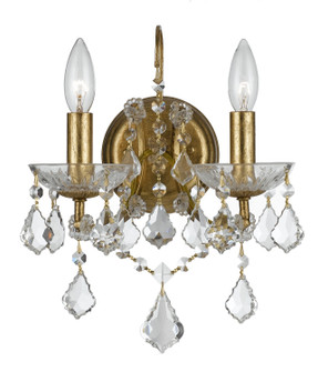 Filmore Two Light Wall Sconce in Antique Gold (60|4452GACLMWP)