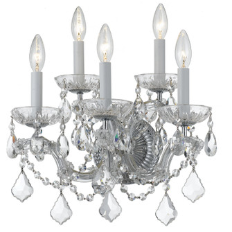 Maria Theresa Five Light Wall Sconce in Polished Chrome (60|4404CHCLMWP)
