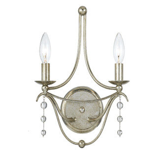 Metro Two Light Wall Sconce in Antique Silver (60|432SA)