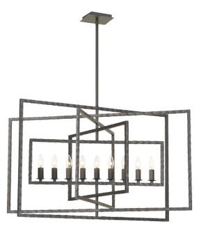 Capri Nine Light Chandelier in Raw Steel (60|337RS)