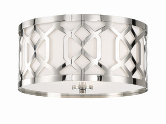 Jennings Three Light Flush Mount in Polished Nickel (60|2263PN)
