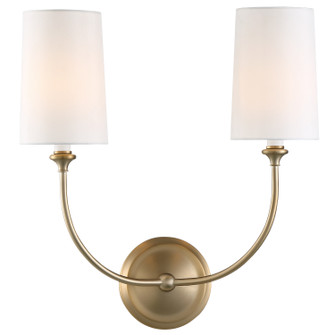 Sylvan Two Light Wall Sconce in Vibrant Gold (60|2242VG)